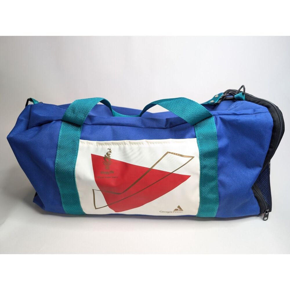 Vintage 1996 Atlanta Olympics Olympic Games Torch Duffle Bag Red Blue Green Rare